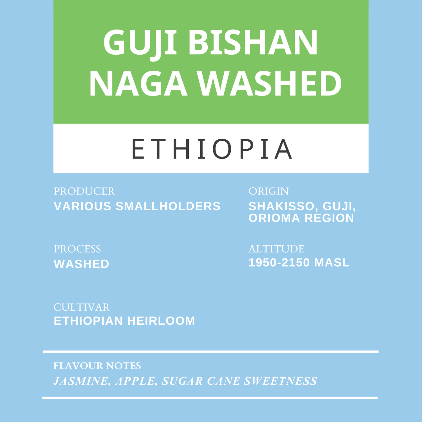 Guji Bishan Naga Washed
